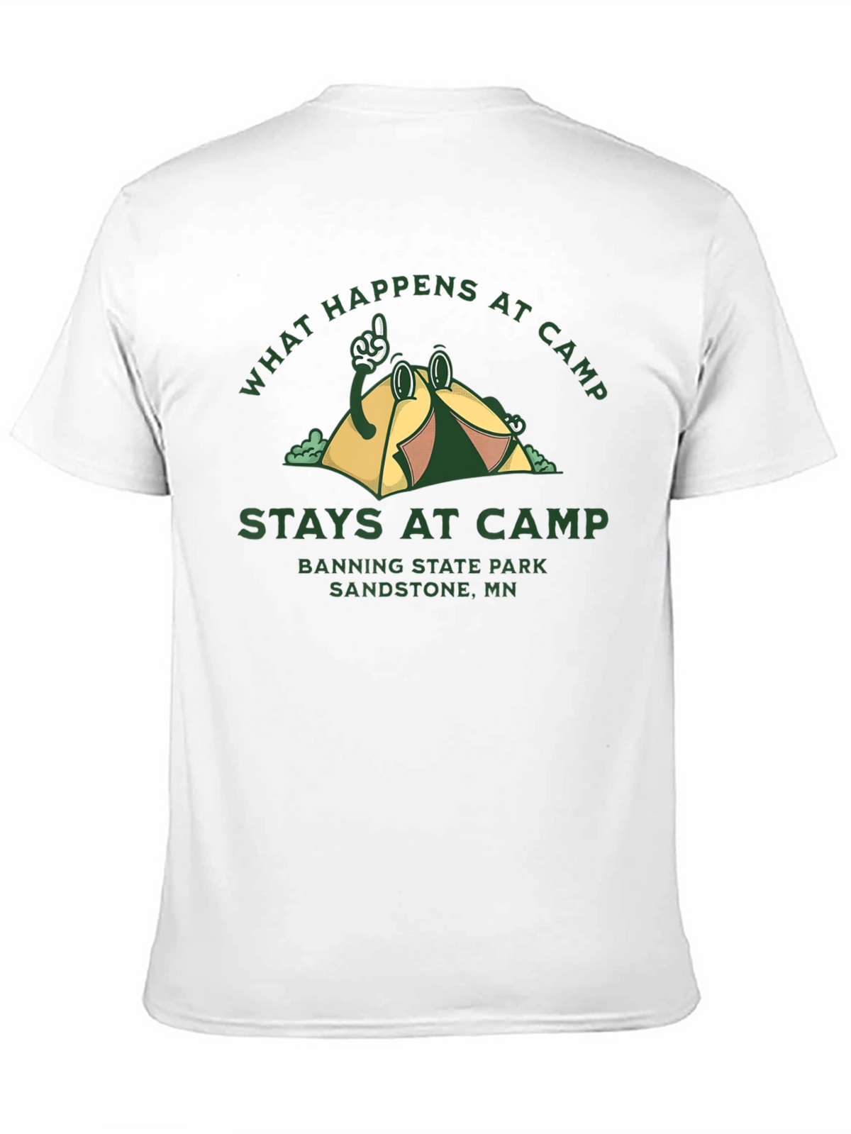 Camp Graphic T-Shirt - What Happens at Camp Stays
