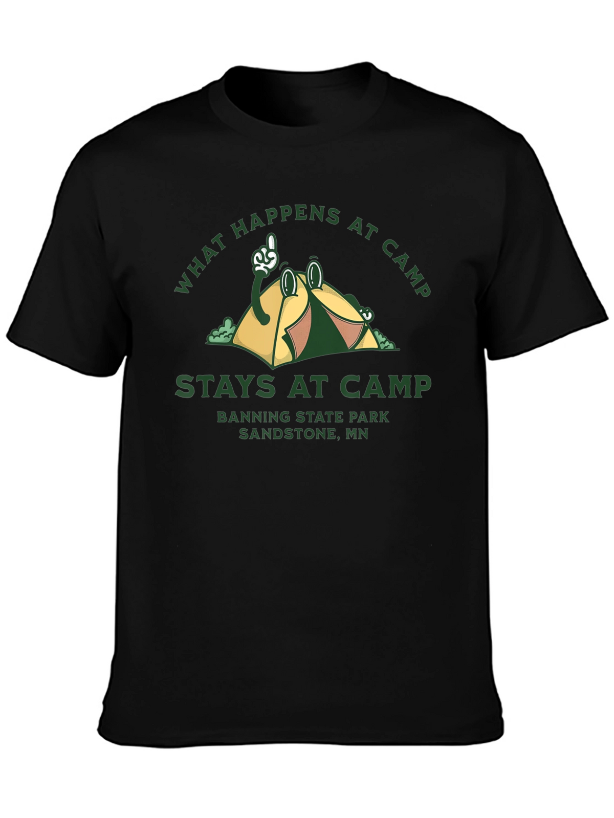 Camp Graphic T-Shirt - What Happens at Camp Stays