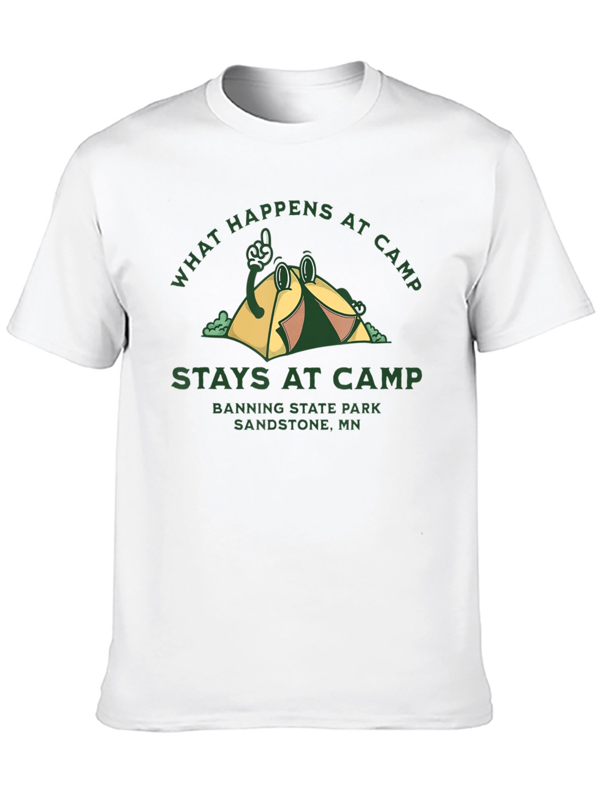 Camp Graphic T-Shirt - What Happens at Camp Stays