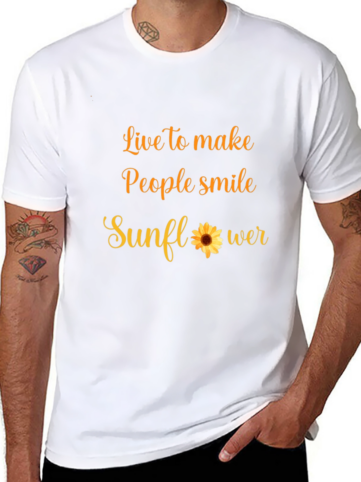 Live to Make People Smile Sunflower T-Shirt