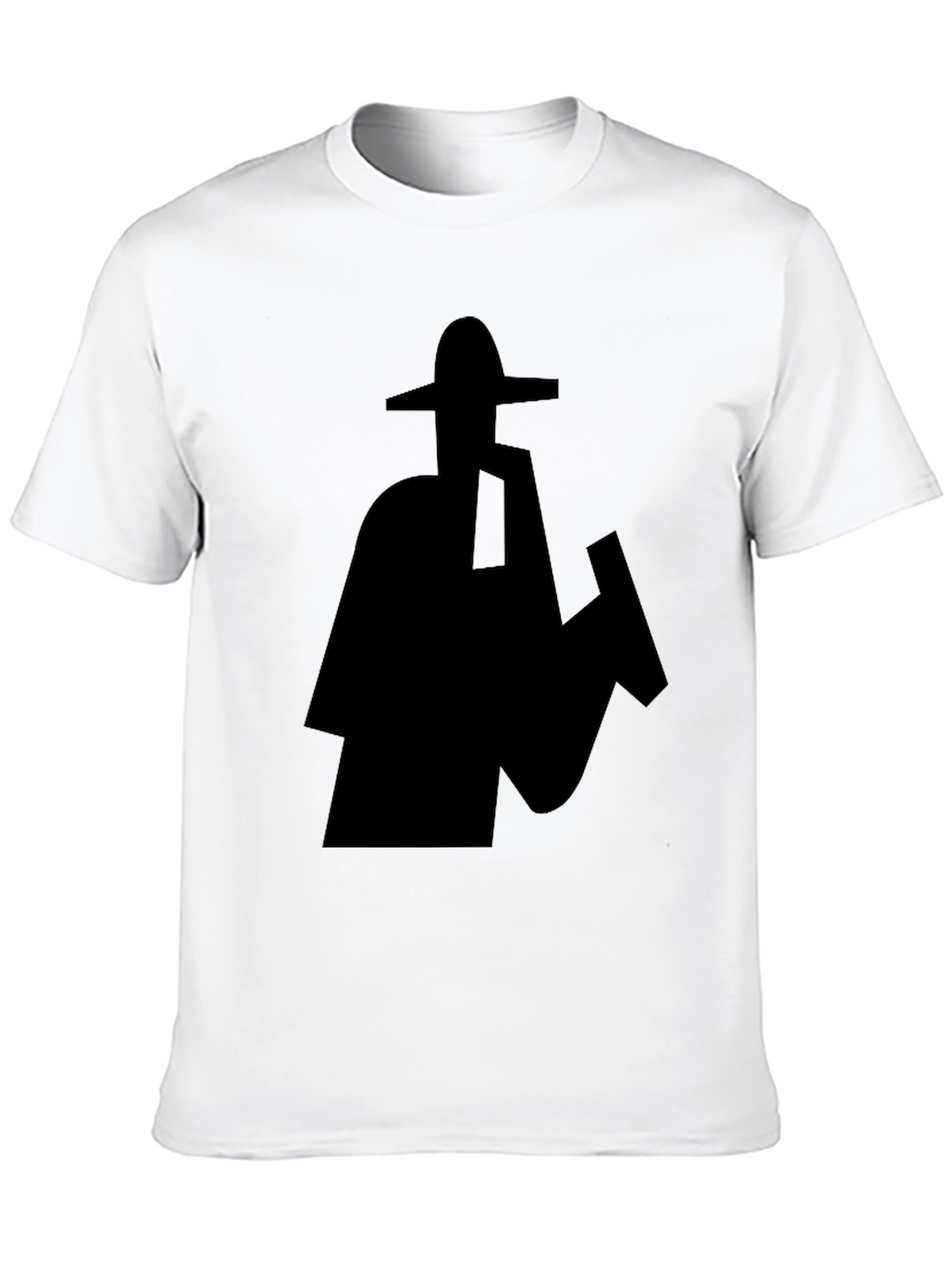Silhouette Sombrero Graphic Black T-Shirt
