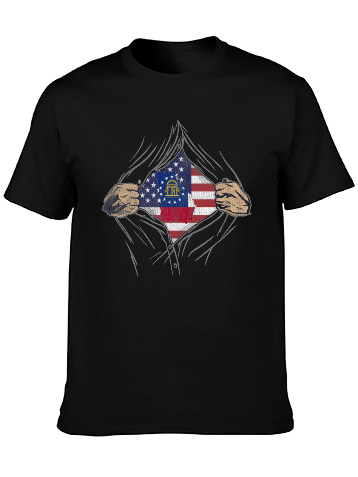 Georgia Flag Hero T-Shirt - Patriotic Pride