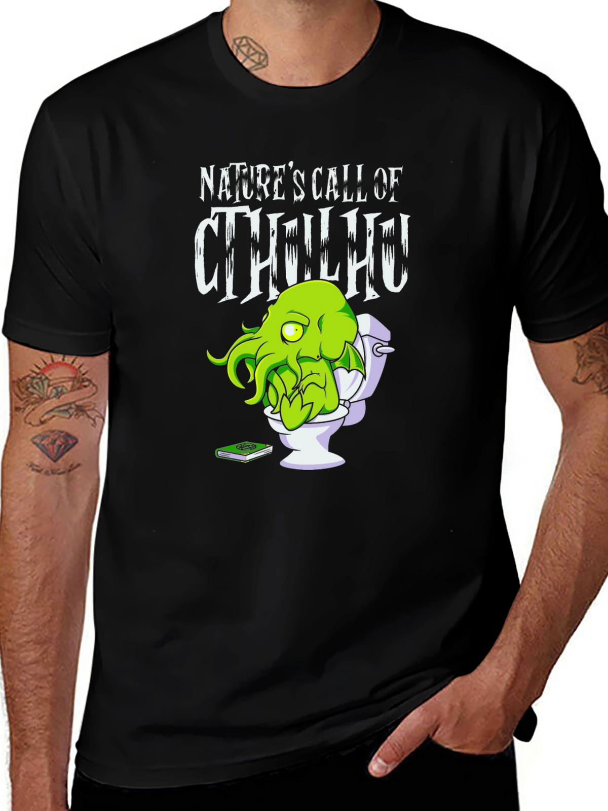 Natures Call of Cthulhu Graphic Tee - Black