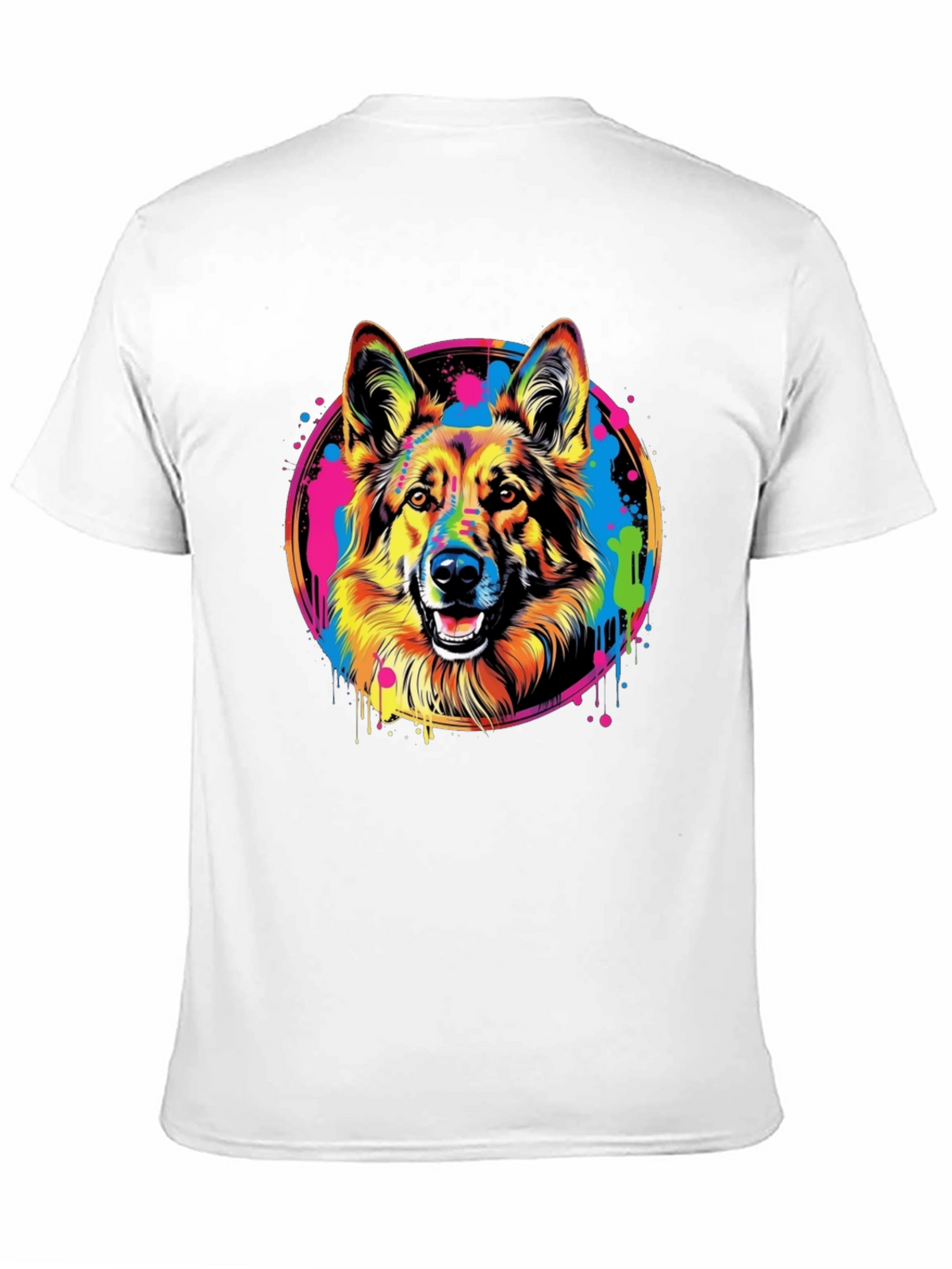 Vibrant German Shepherd Graphic Tee - Unisex