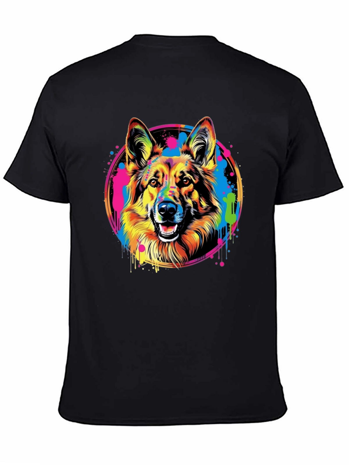 Vibrant German Shepherd Graphic Tee - Unisex