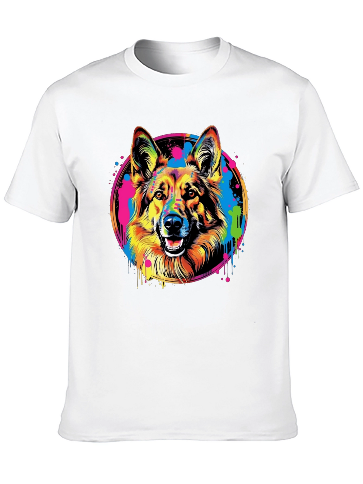 Vibrant German Shepherd Graphic Tee - Unisex