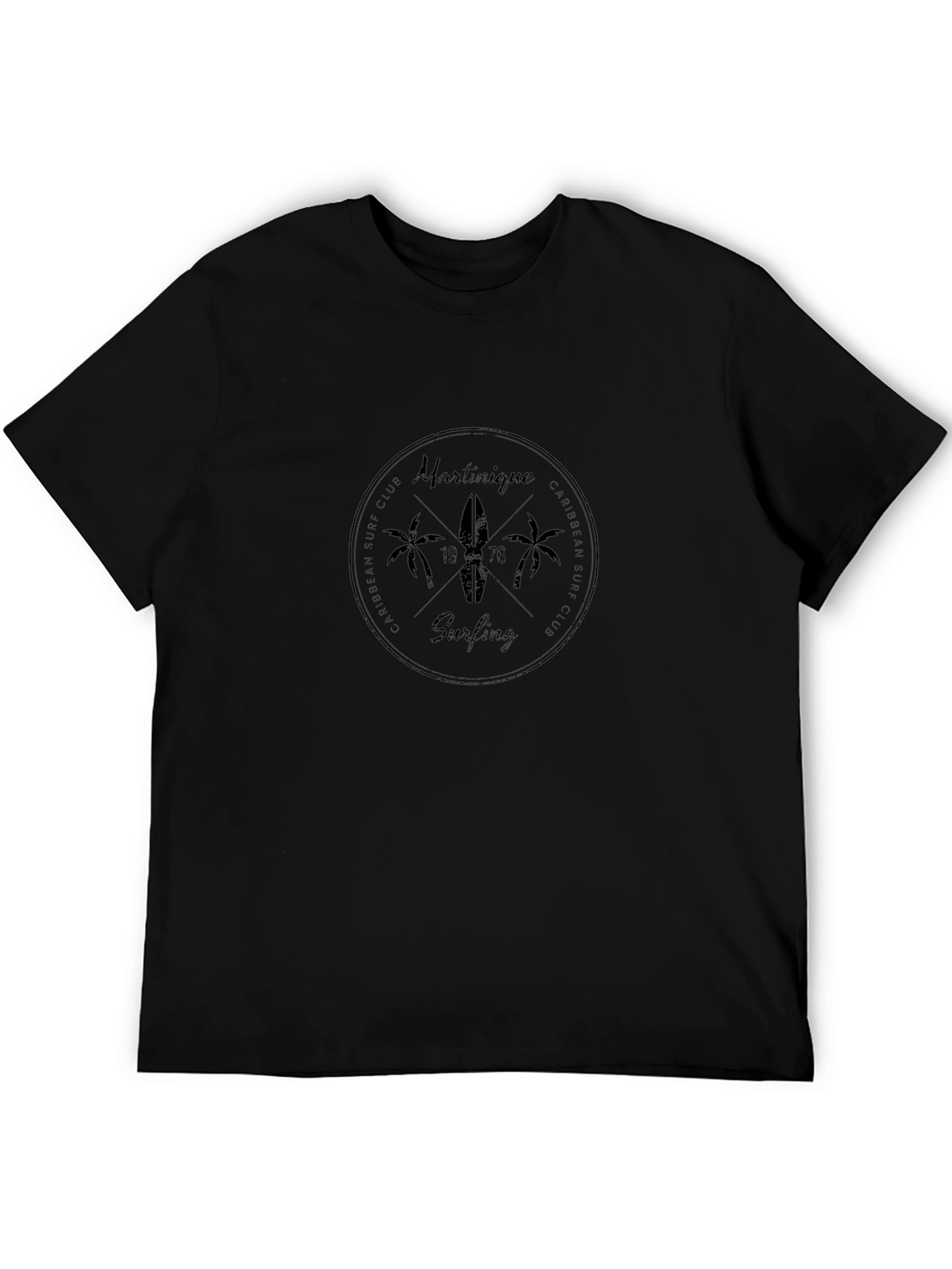 Martinique Surfing Club Black T-Shirt