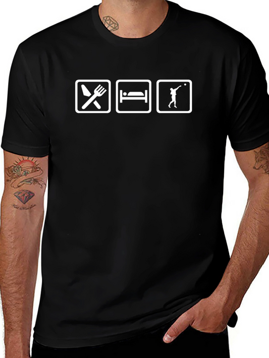 Eat Sleep Volleyball Funny T-Shirt