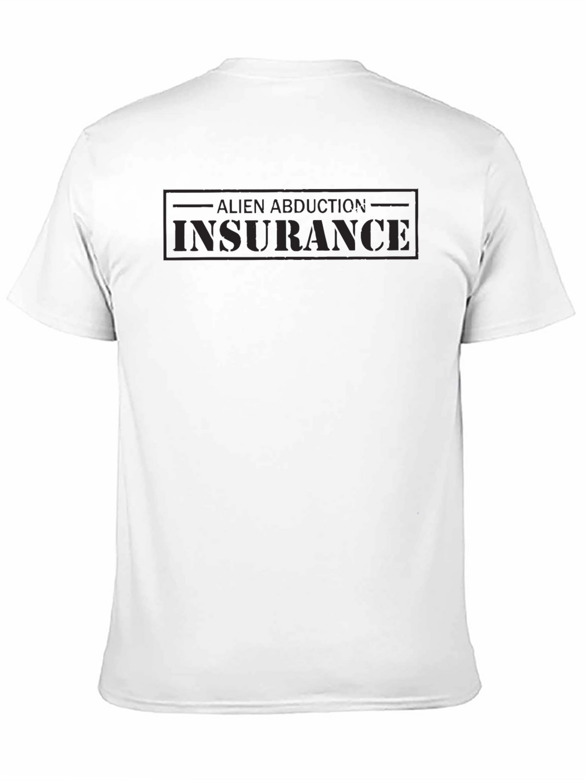Alien Abduction Insurance Black Graphic Tee