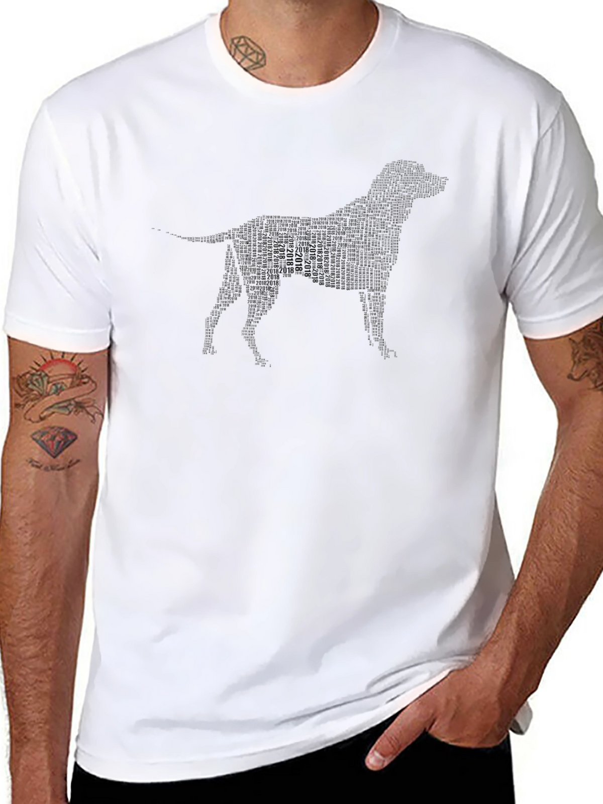 Dog Breed Silhouette Graphic Tee