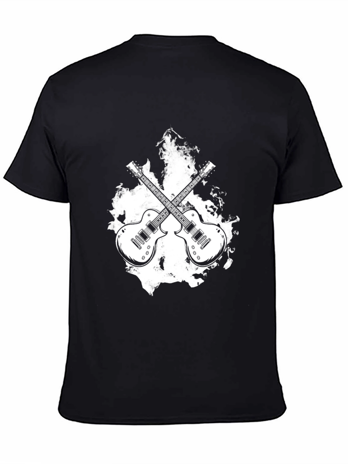 Rock On! Guitar Graphic Black T-Shirt