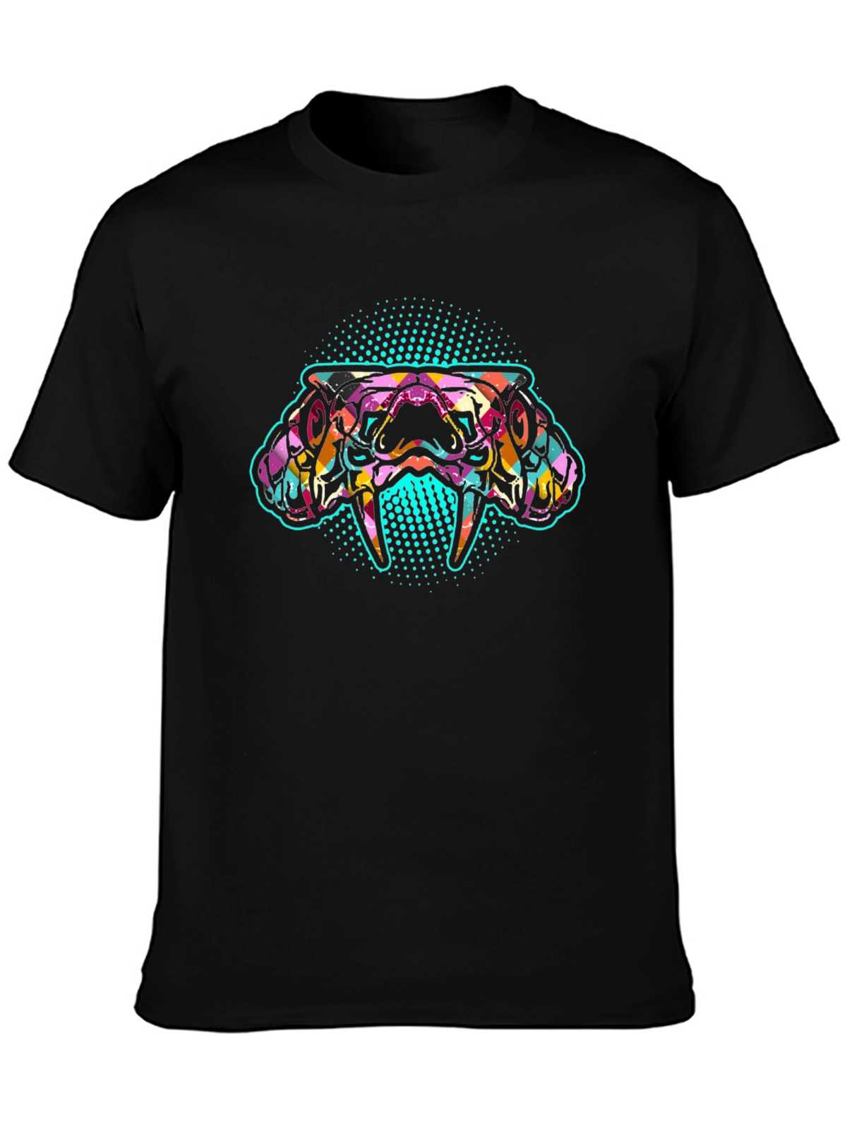 Psychedelic Snake Graphic Tee - Bold & Unique Design
