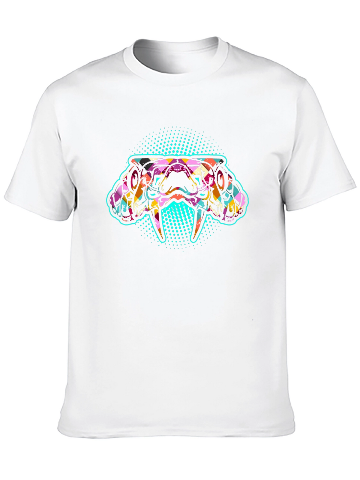 Psychedelic Snake Graphic Tee - Bold & Unique Design