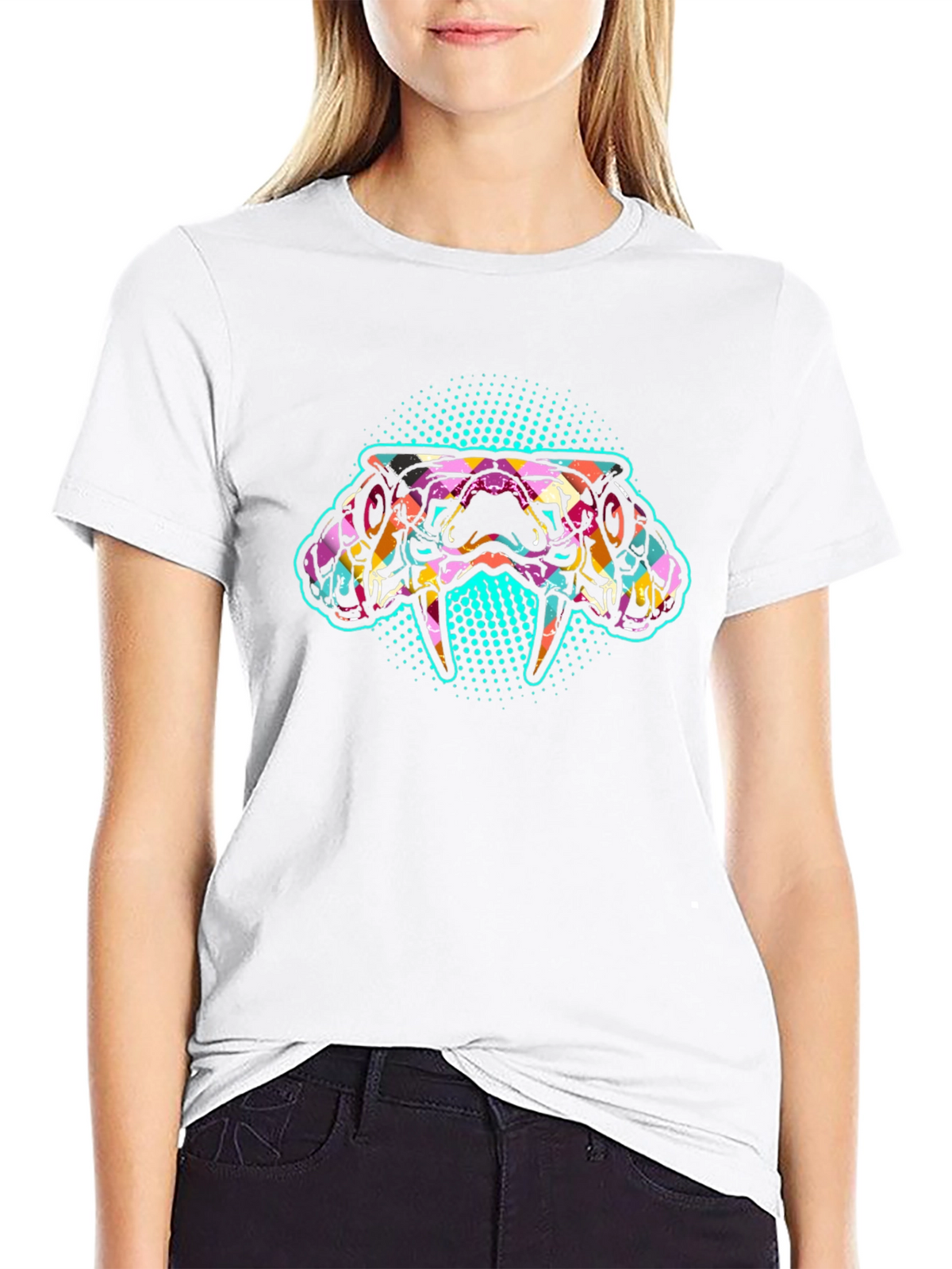 Psychedelic Snake Graphic Tee - Bold & Unique Design