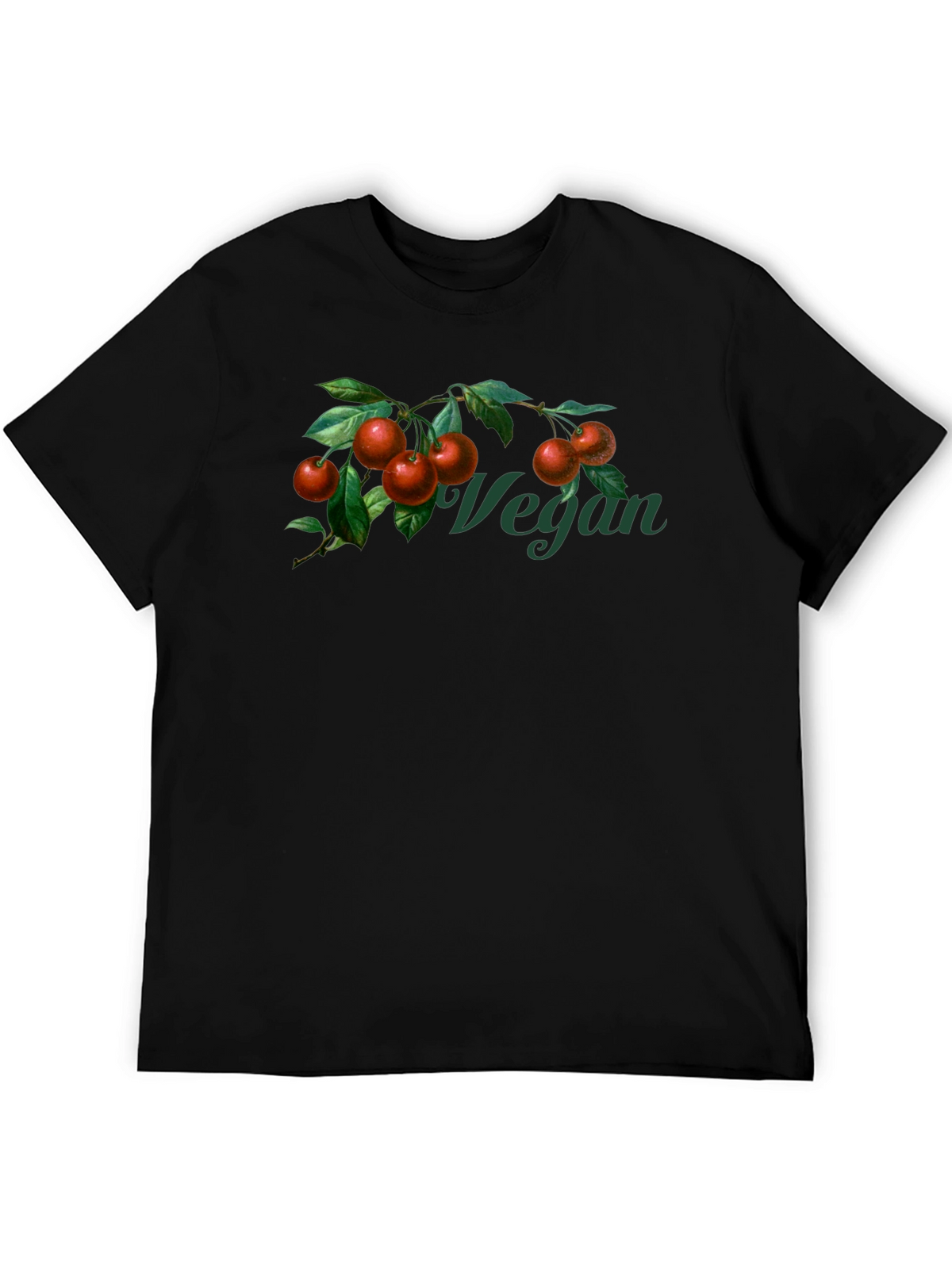 Vegan Cherry Branch Graphic T-Shirt - Unisex