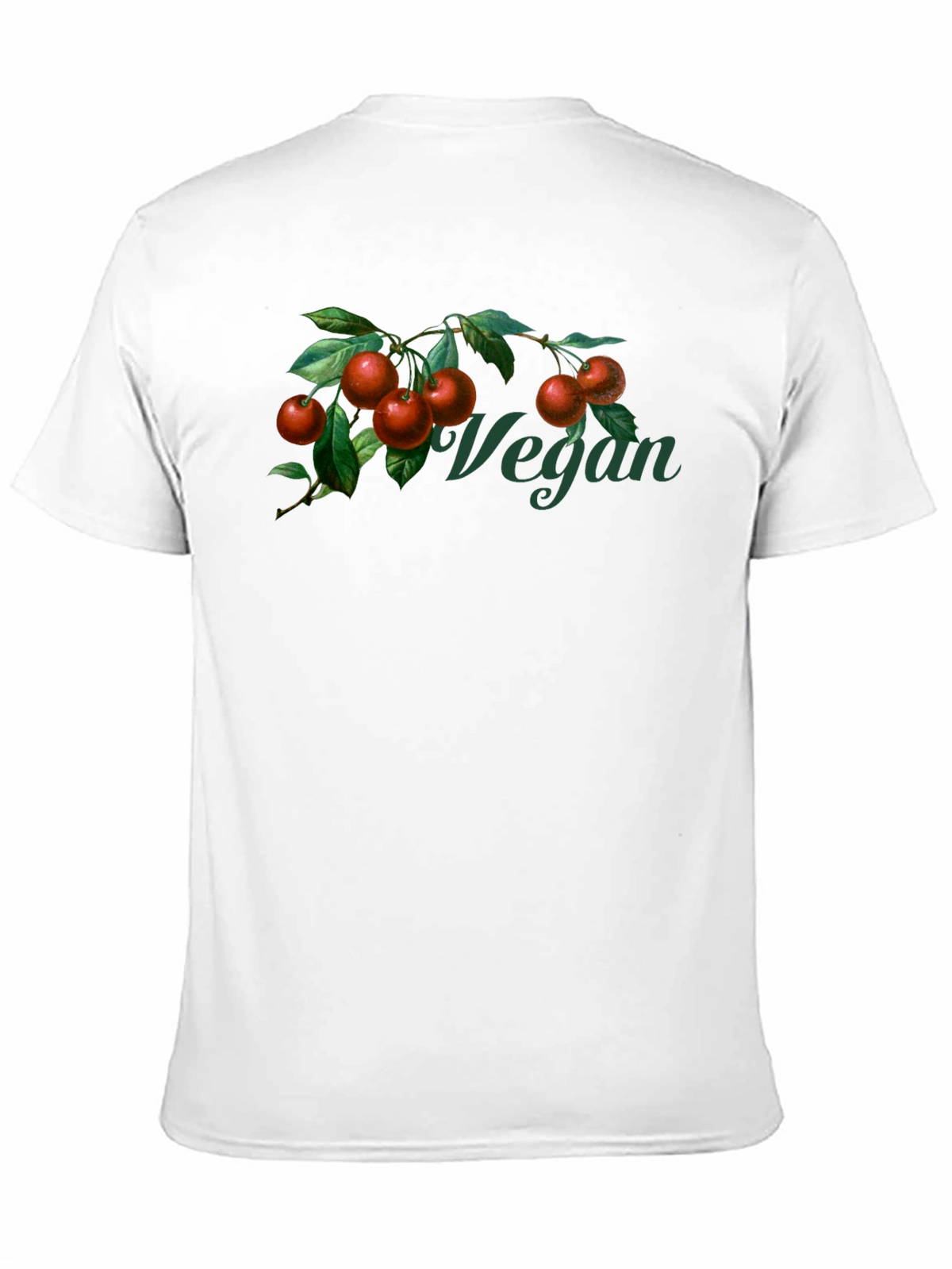 Vegan Cherry Branch Graphic T-Shirt - Unisex