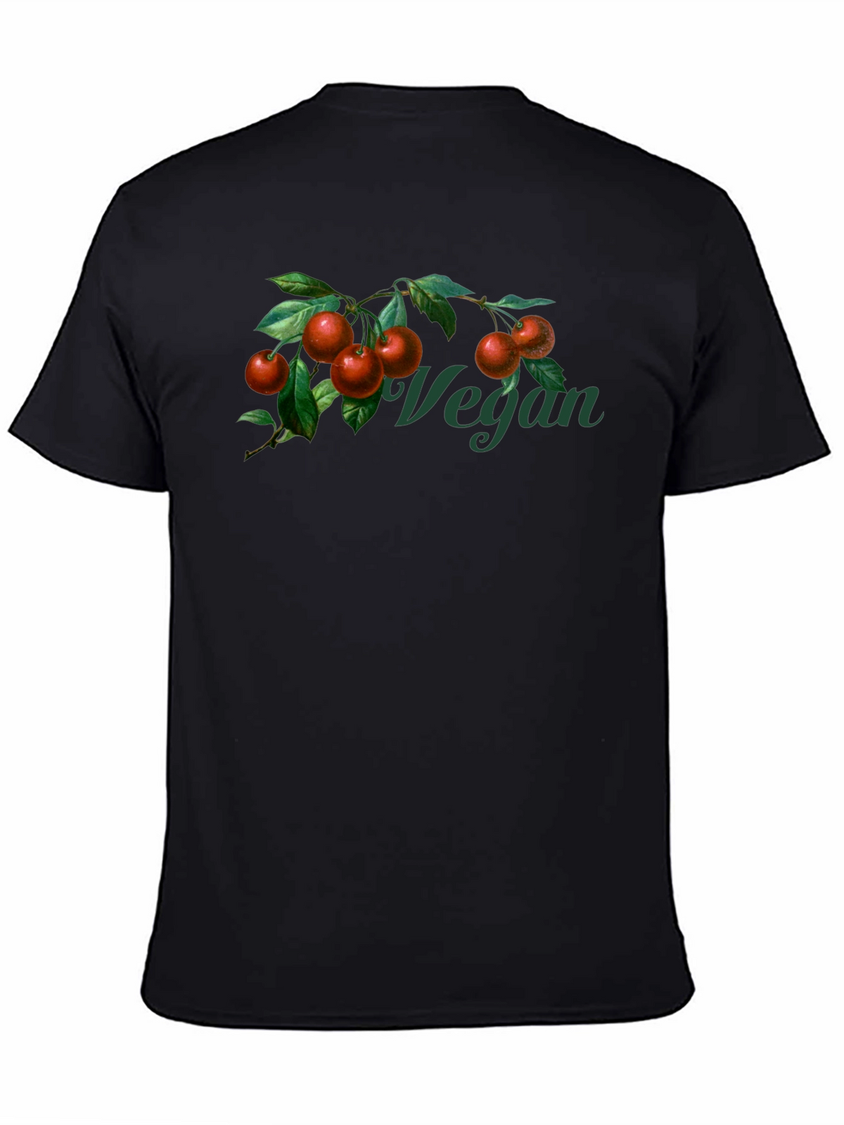 Vegan Cherry Branch Graphic T-Shirt - Unisex