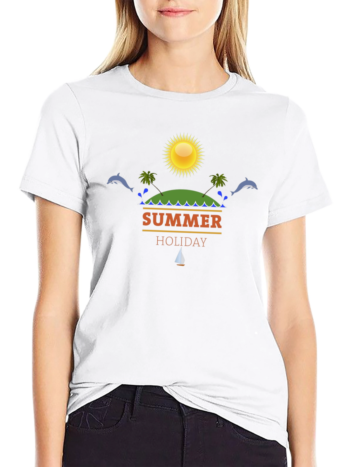 Summer Holiday Graphic T-Shirt - Beach Vacation Vibes