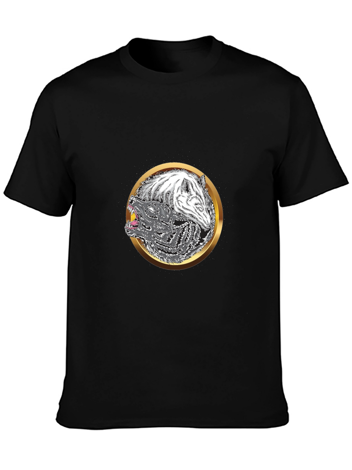 Yin Yang Wolf Graphic Tee