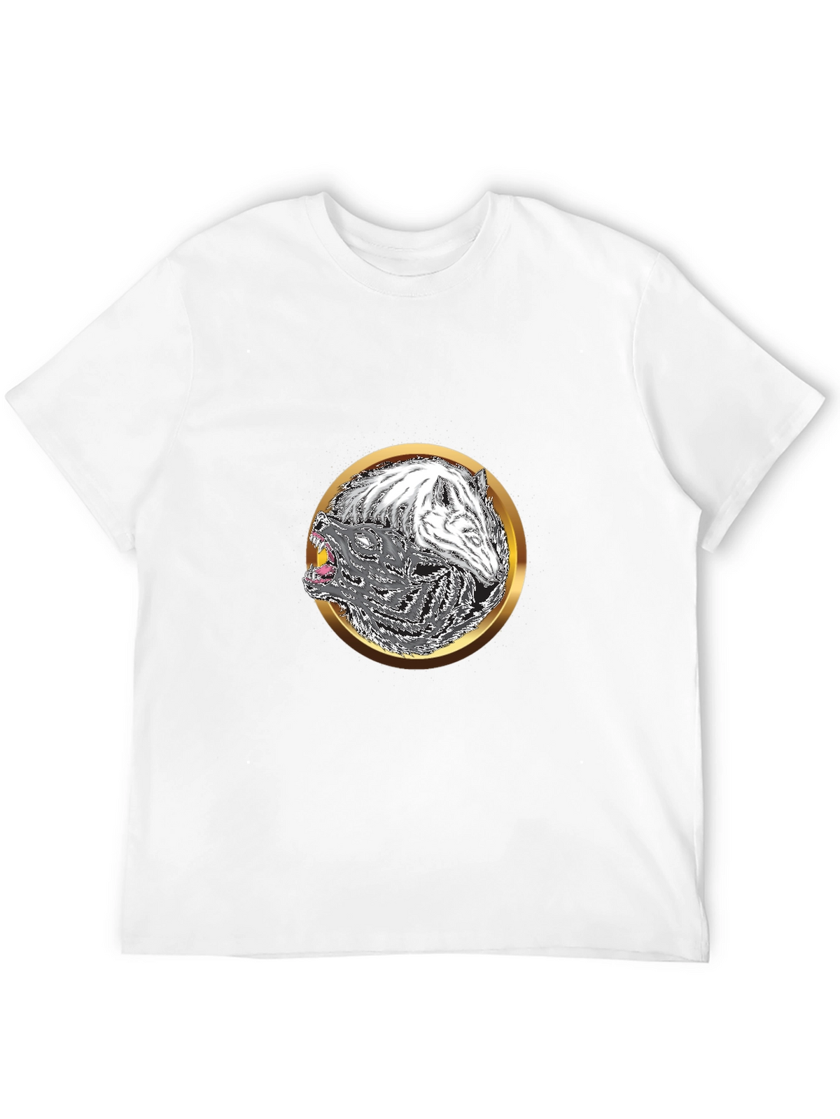 Yin Yang Wolf Graphic Tee