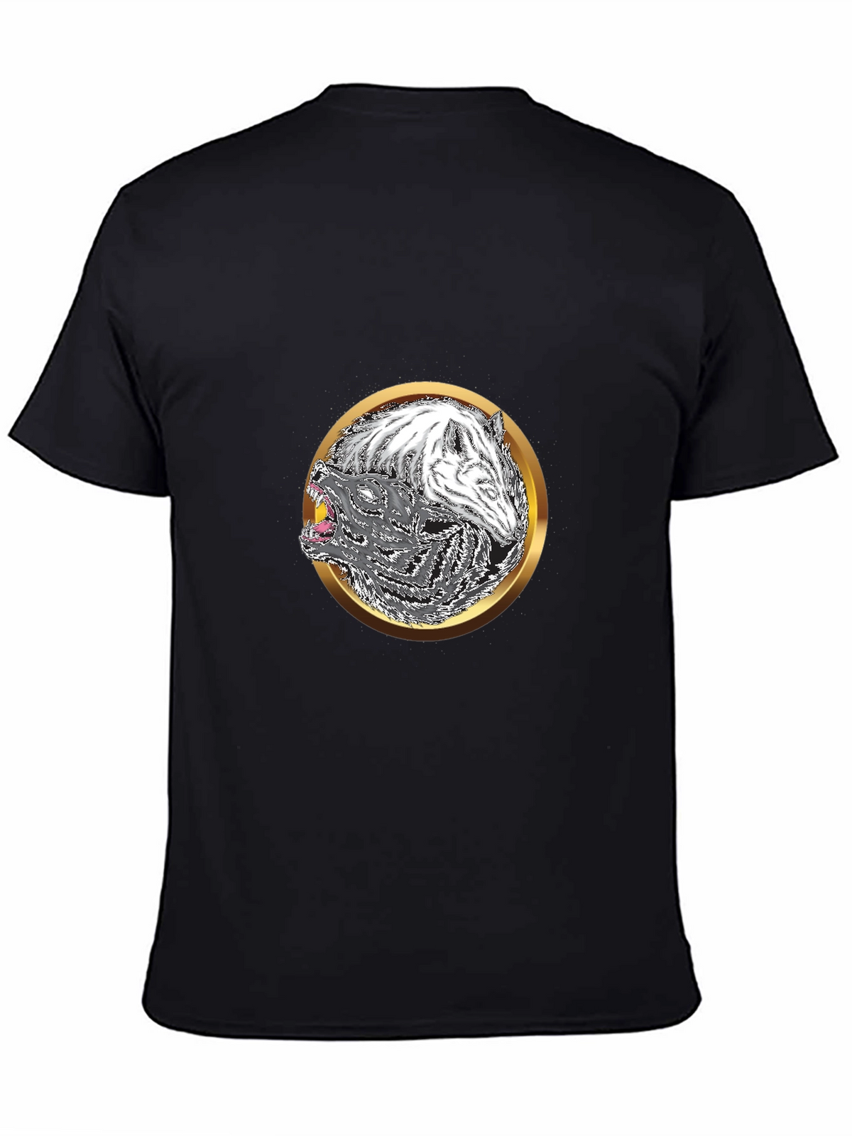 Yin Yang Wolf Graphic Tee