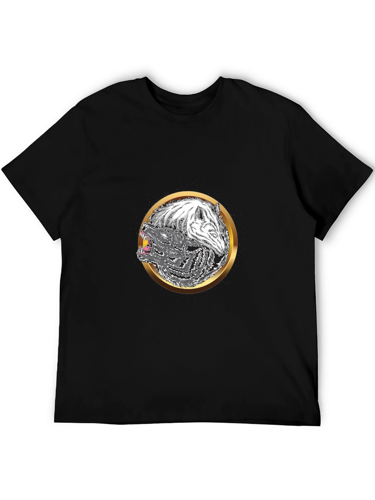 Yin Yang Wolf Graphic Tee