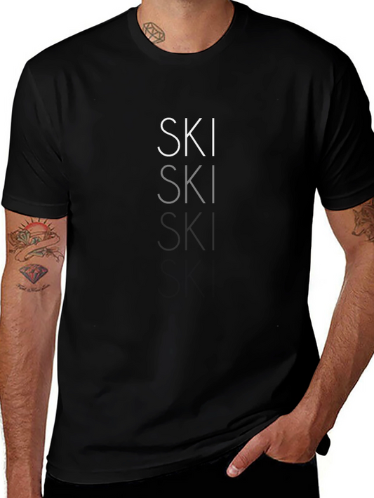 SKI Graphic Print T-Shirt - Stylish & Comfortable