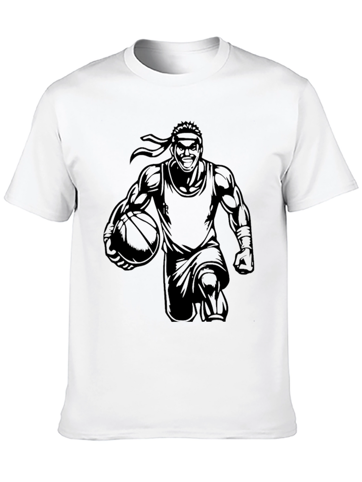 Basketball Player Graphic Black T-Shirt