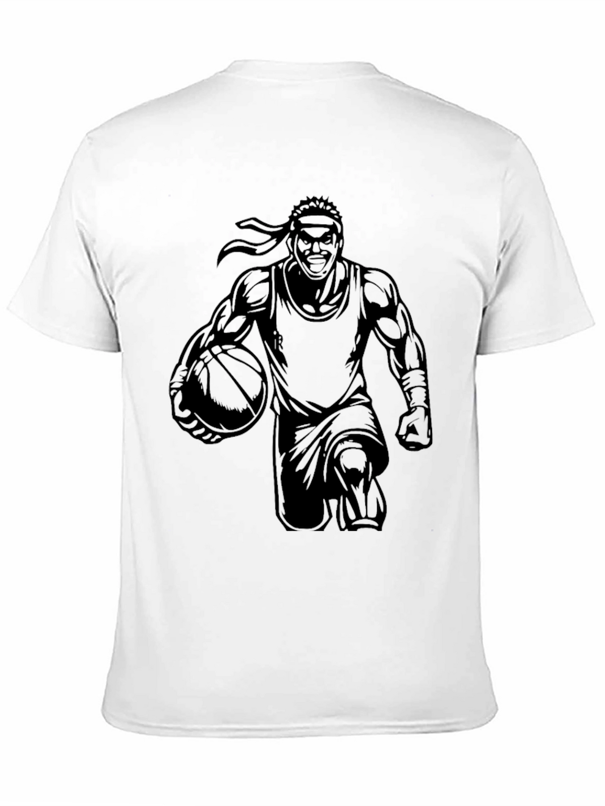 Basketball Player Graphic Black T-Shirt