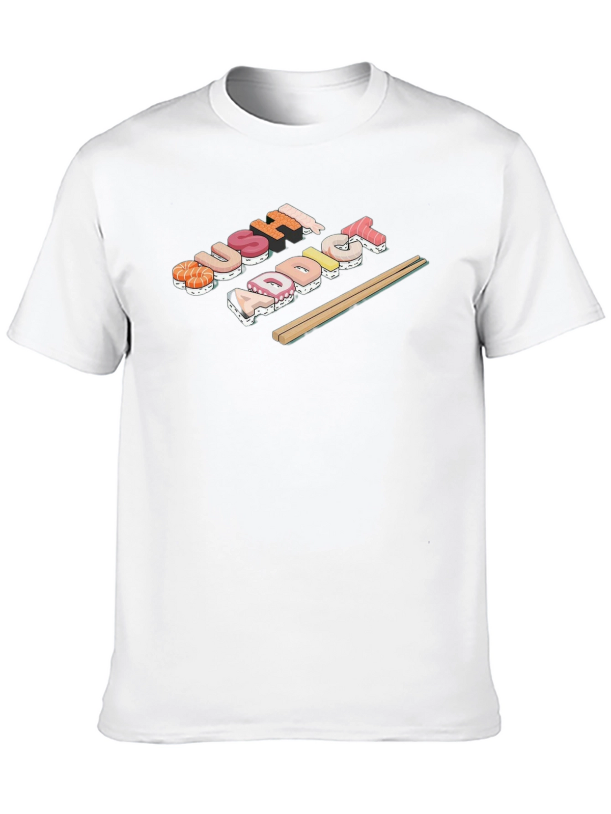 Sushi Addict Black T-Shirt