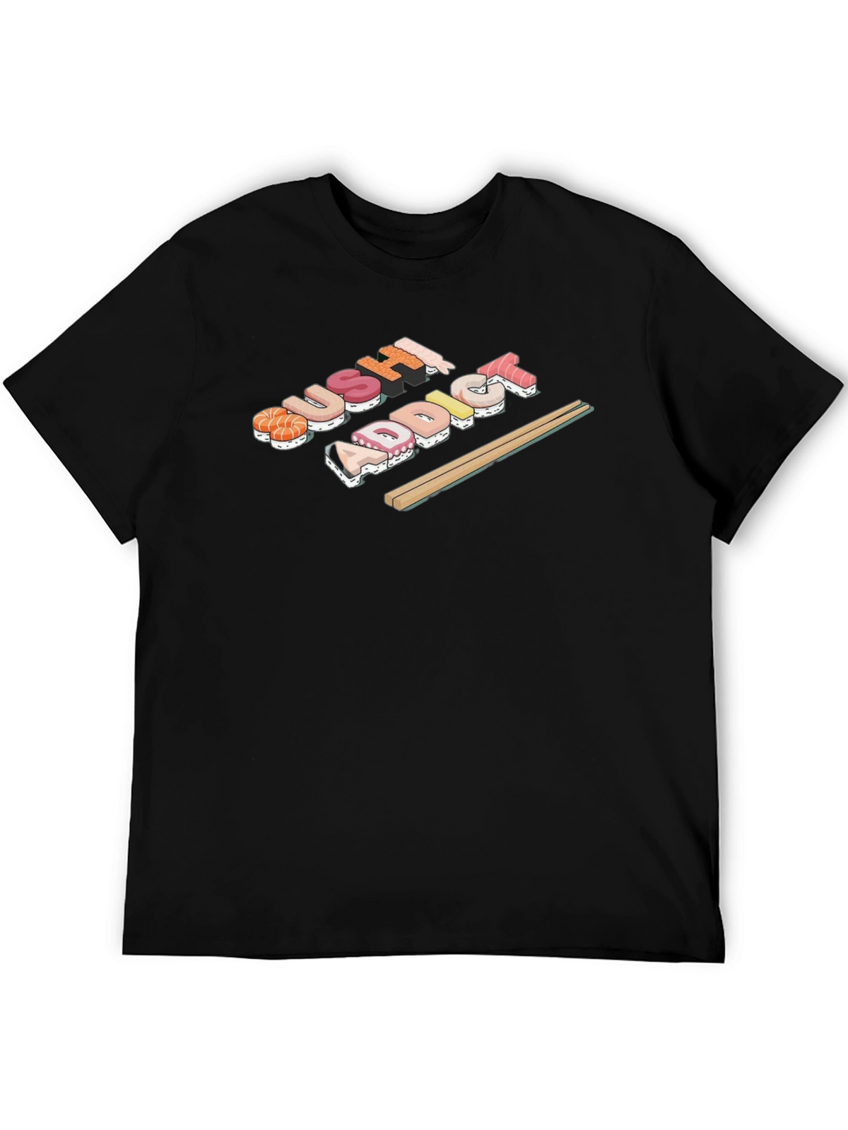 Sushi Addict Black T-Shirt
