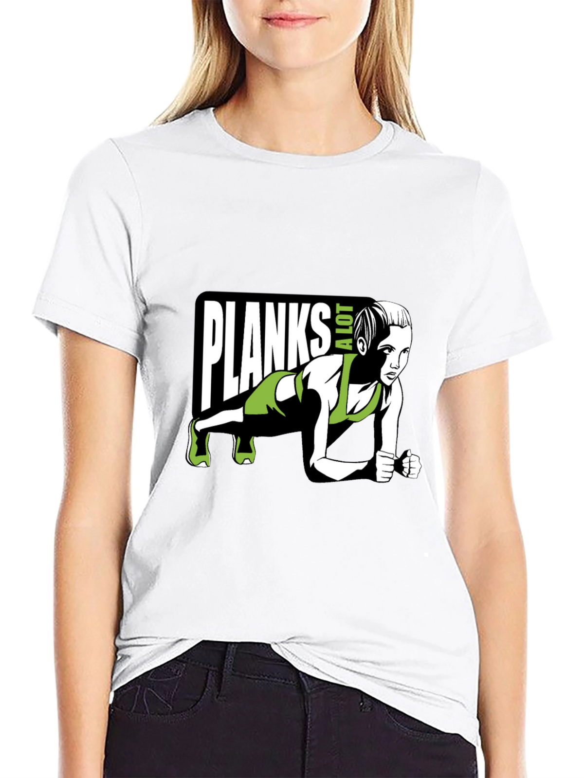 Planks A Lot T-Shirt - Fitness Graphic Tee