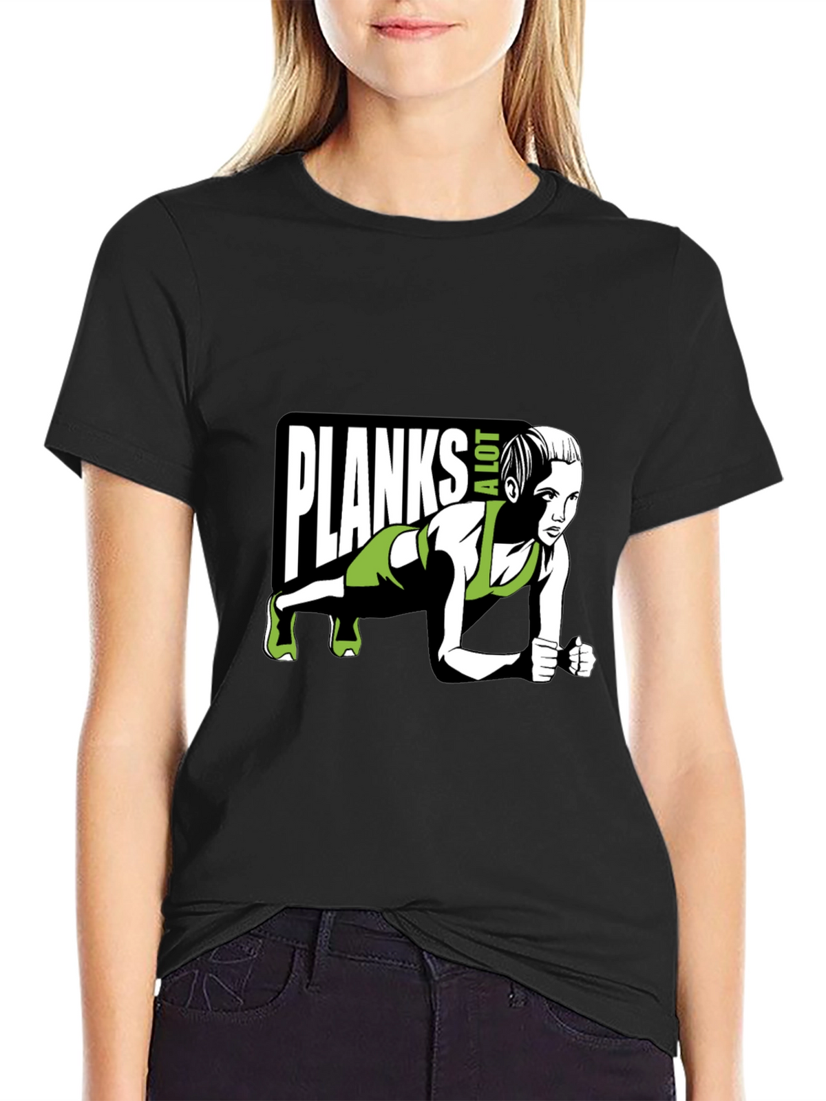 Planks A Lot T-Shirt - Fitness Graphic Tee