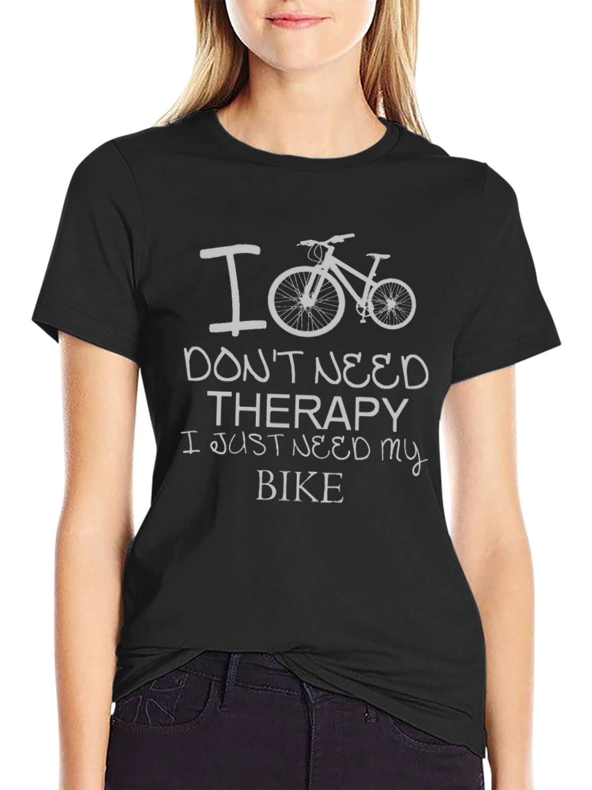 Cycling Therapy Tee: I Bike Im Happy