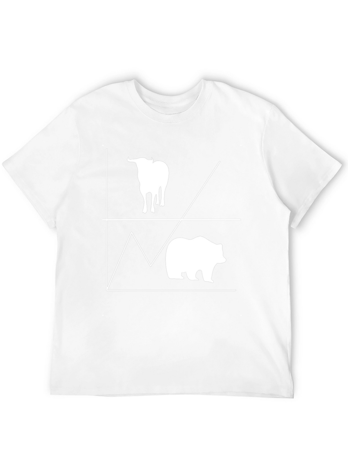 Bull and Bear Stock Market Graphic Tee
