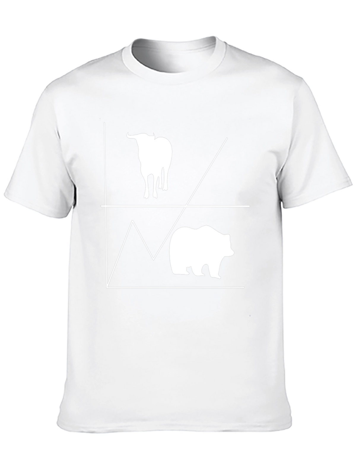 Bull and Bear Stock Market Graphic Tee