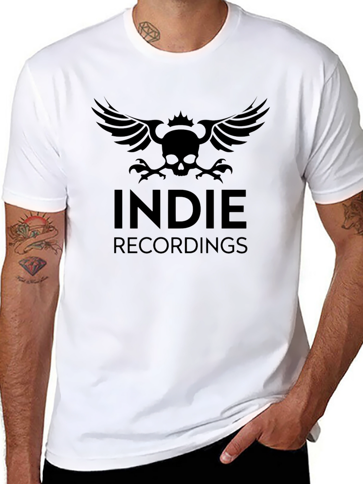 Indie Recordings Black Graphic T-Shirt