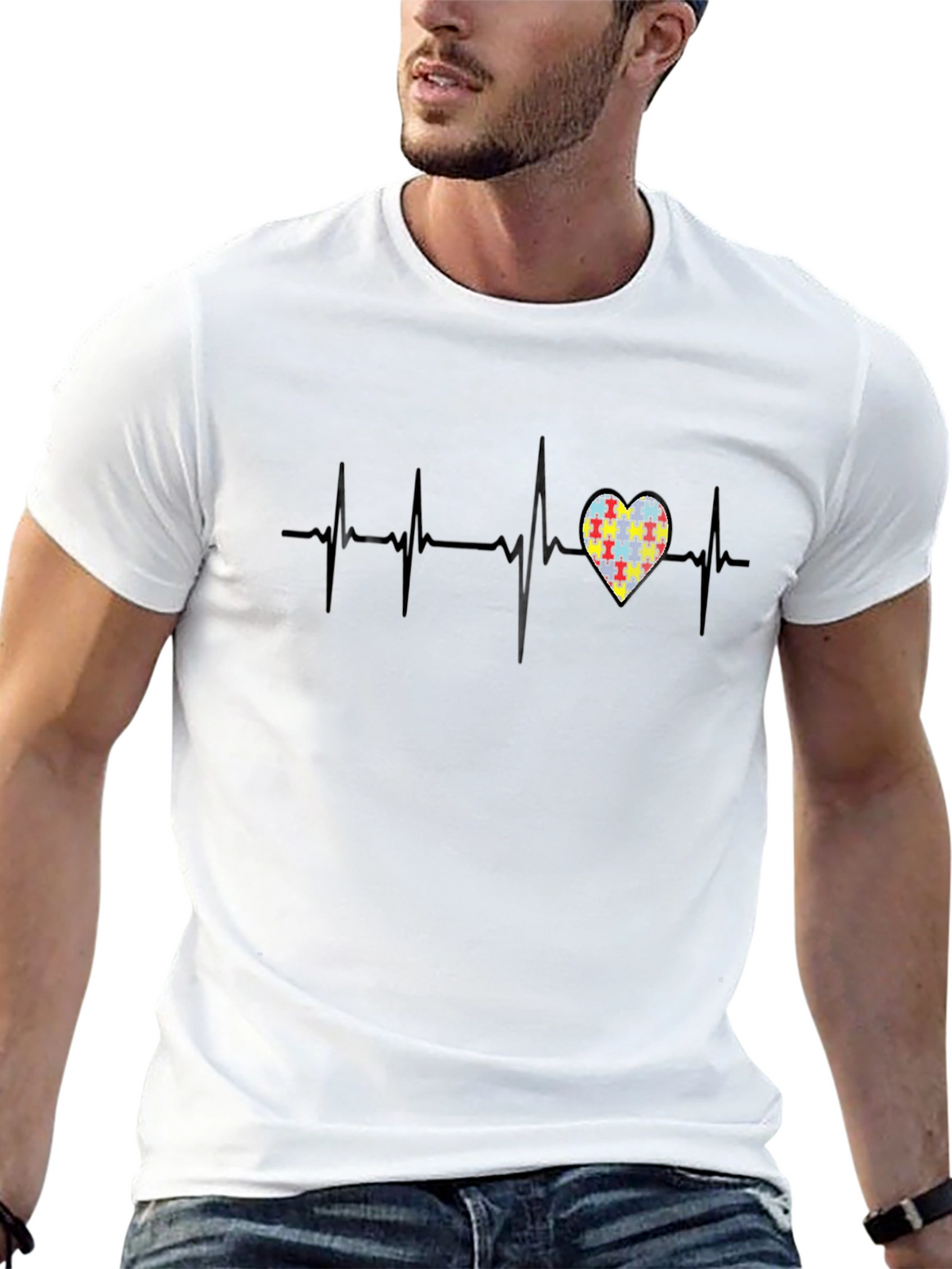 Autism Awareness Heartbeat T-Shirt