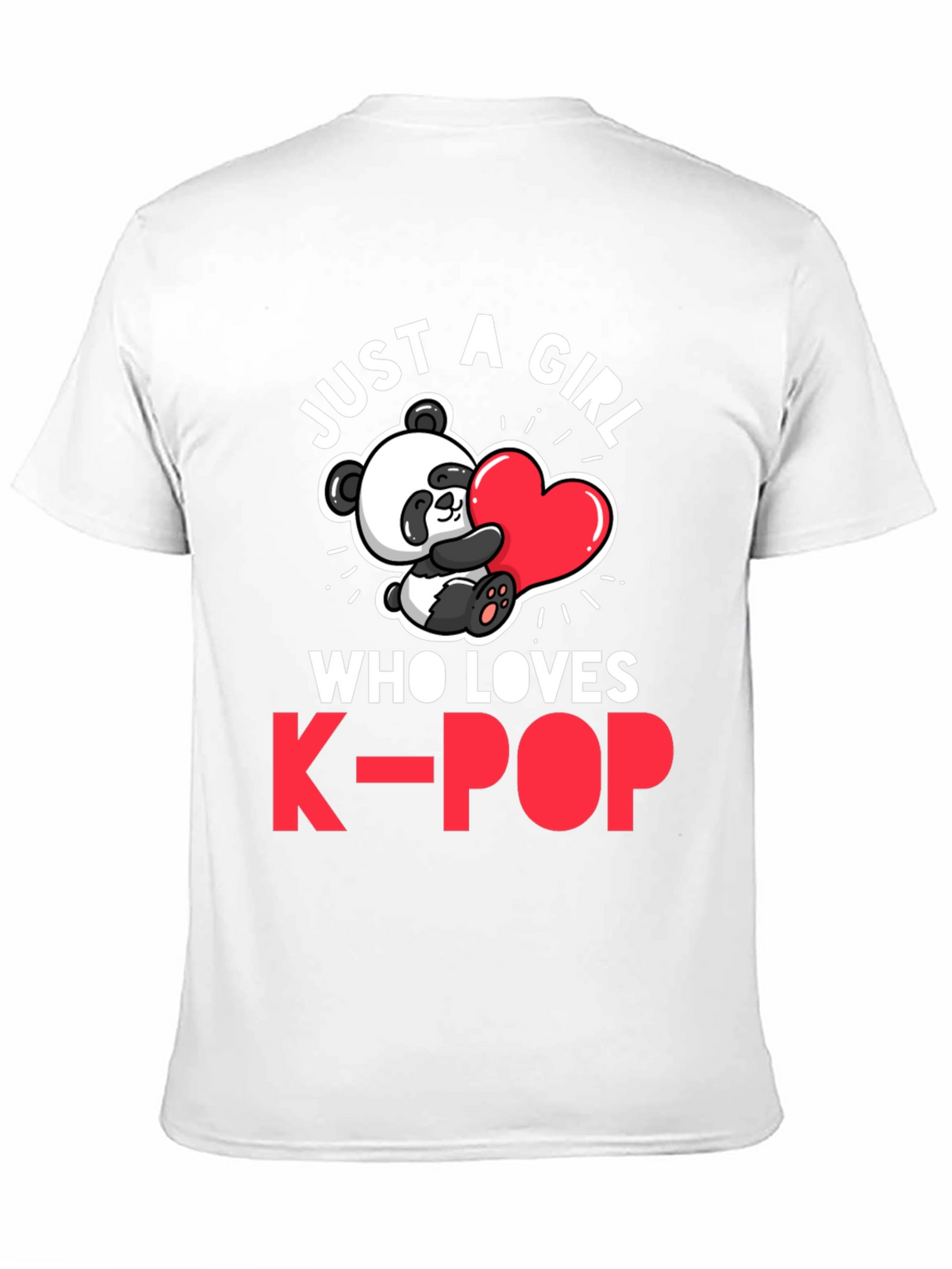 Just a Girl Who Loves K-Pop Panda T-Shirt
