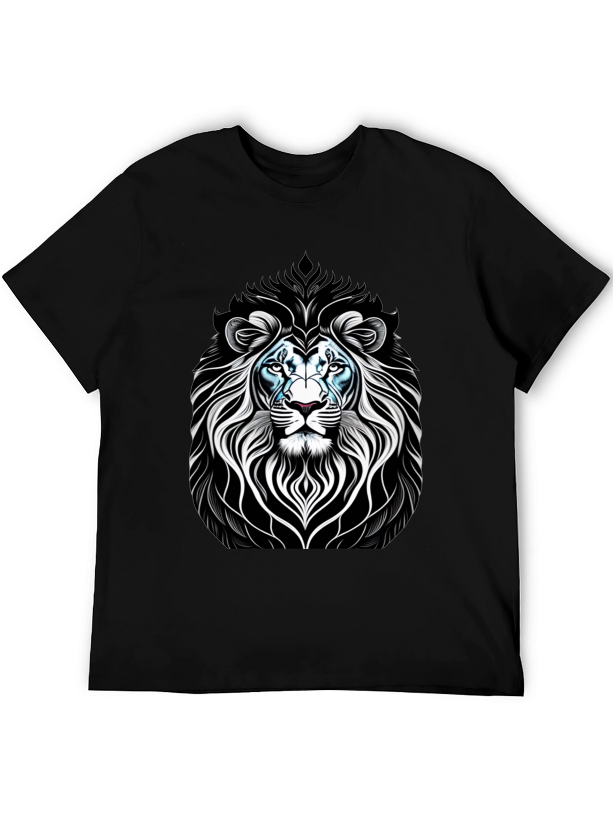 Lion Graphic Black T-Shirt