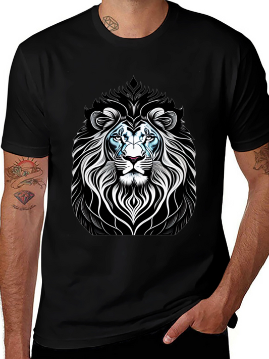 Lion Graphic Black T-Shirt