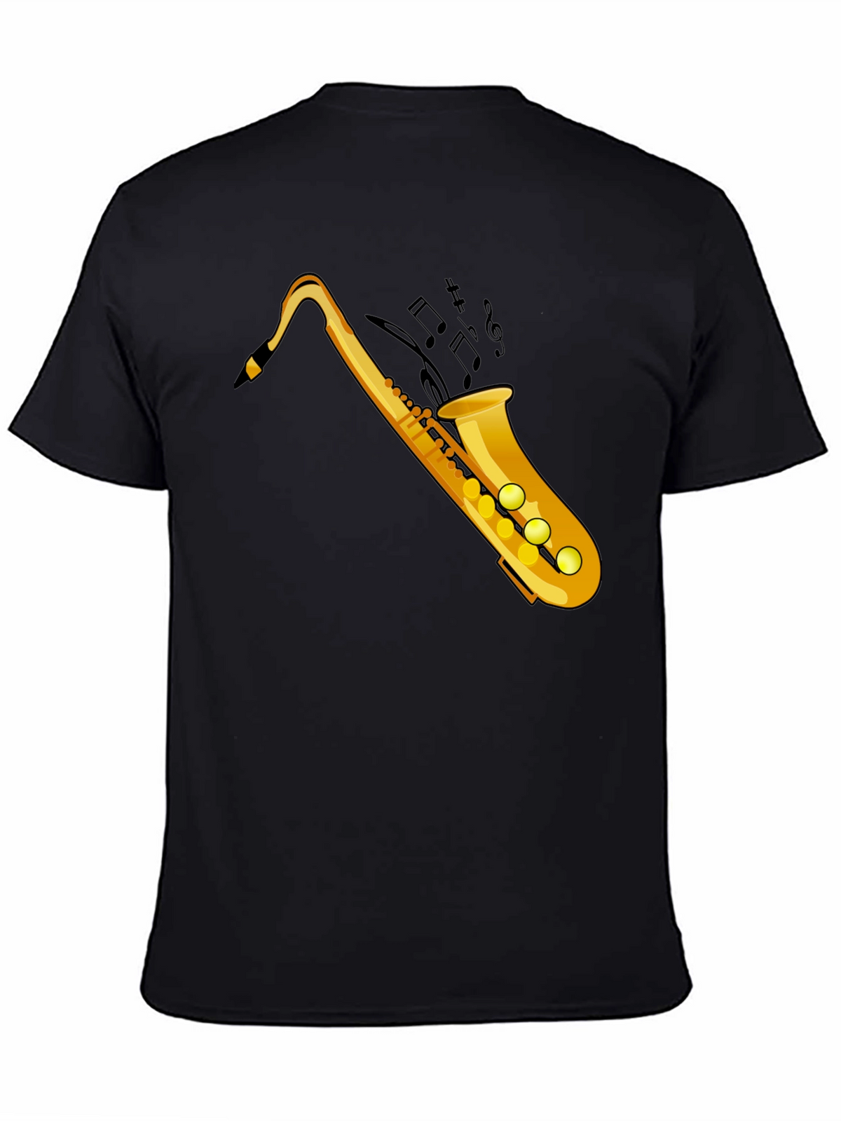 Saxophone Graphic Black Tee
