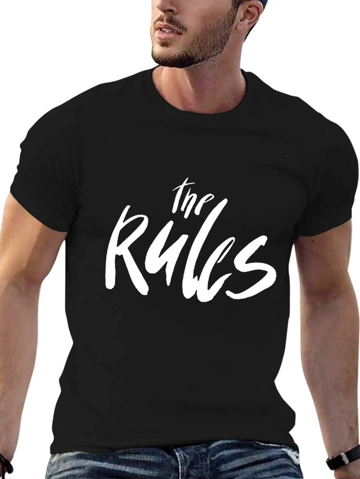 The Rules Graphic T-Shirt - Black Crew Neck Tee
