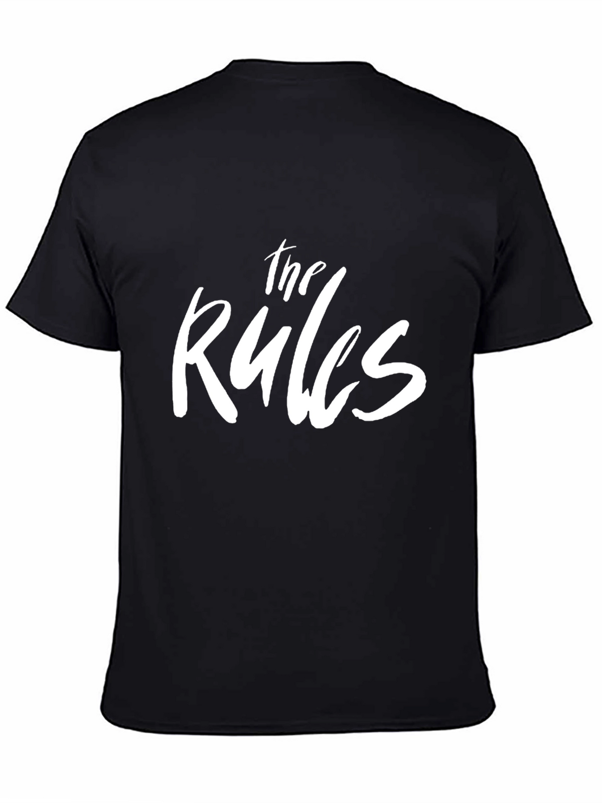 The Rules Graphic T-Shirt - Black Crew Neck Tee