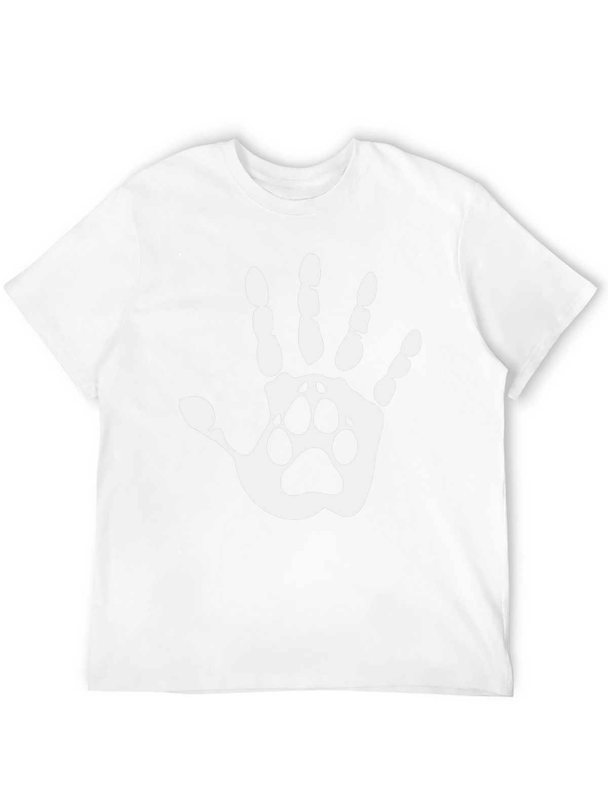 Paw Print Hand T-Shirt - Animal Lover Tee