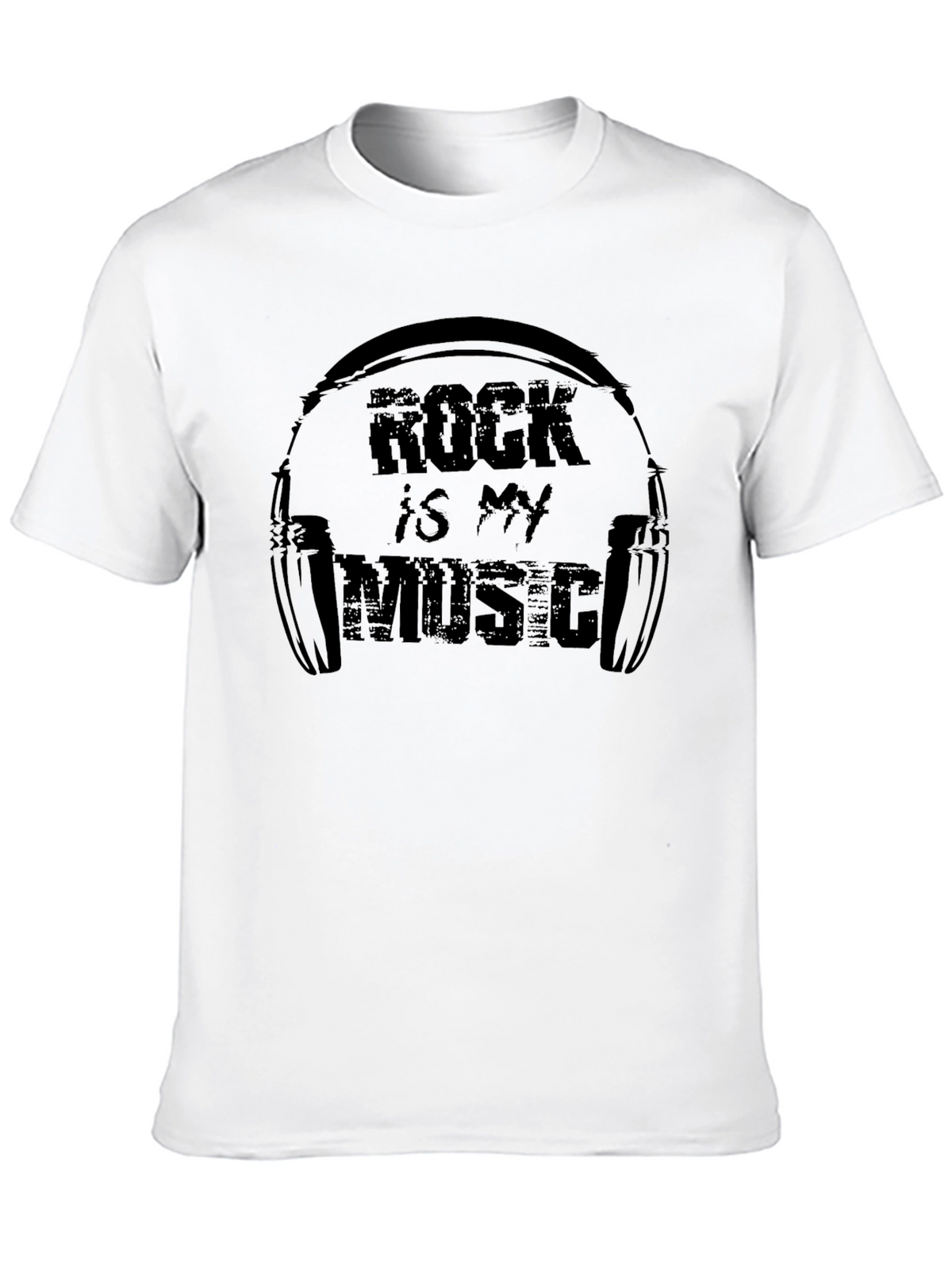 Rock is My Music Graphic Print T-Shirt