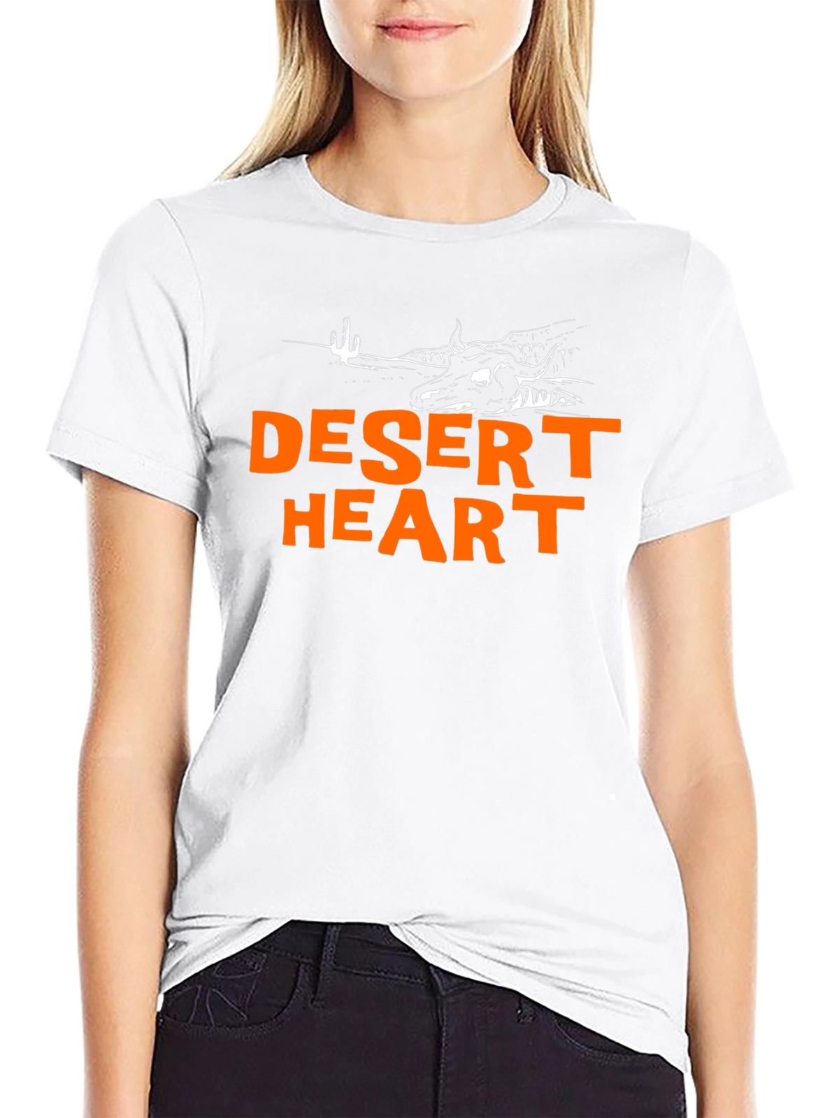 Desert Heart Graphic Black T-Shirt