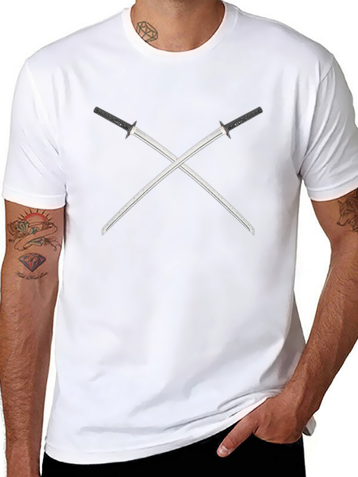 Samurai Swords Graphic T-Shirt