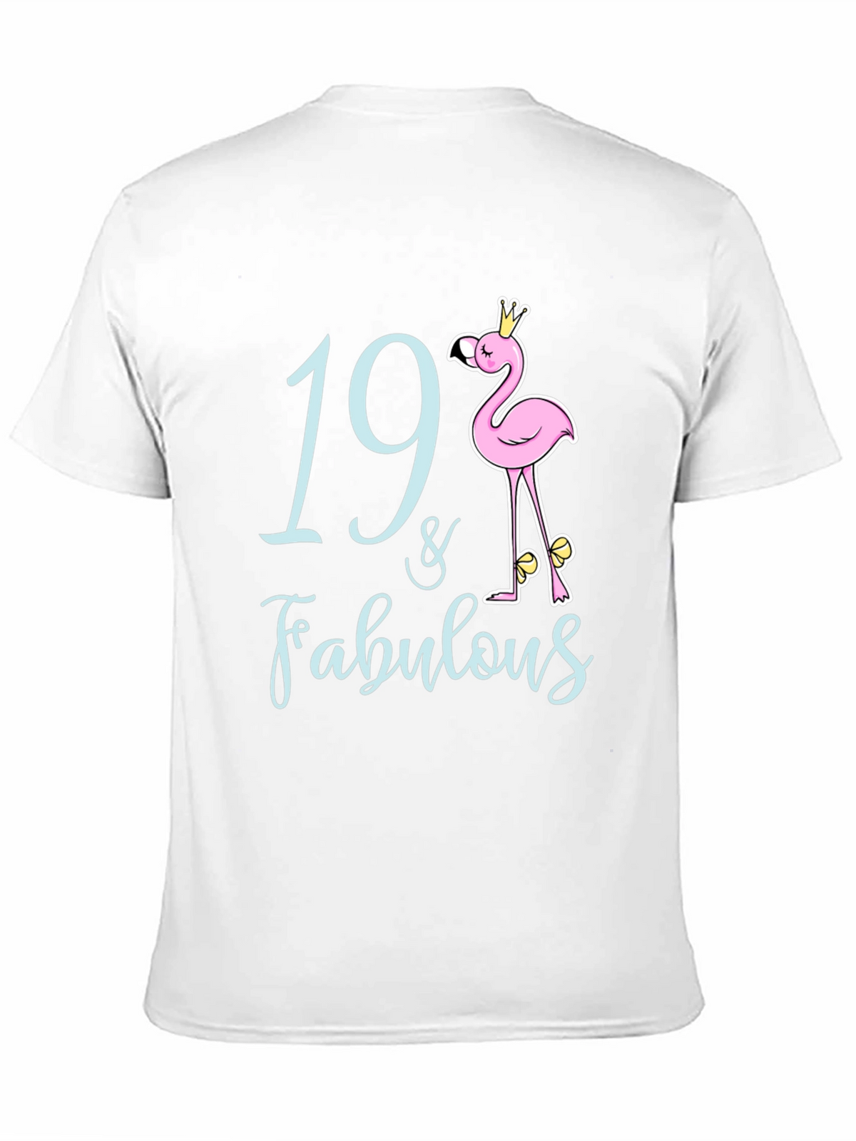 19 & Fabulous Flamingo Birthday T-Shirt