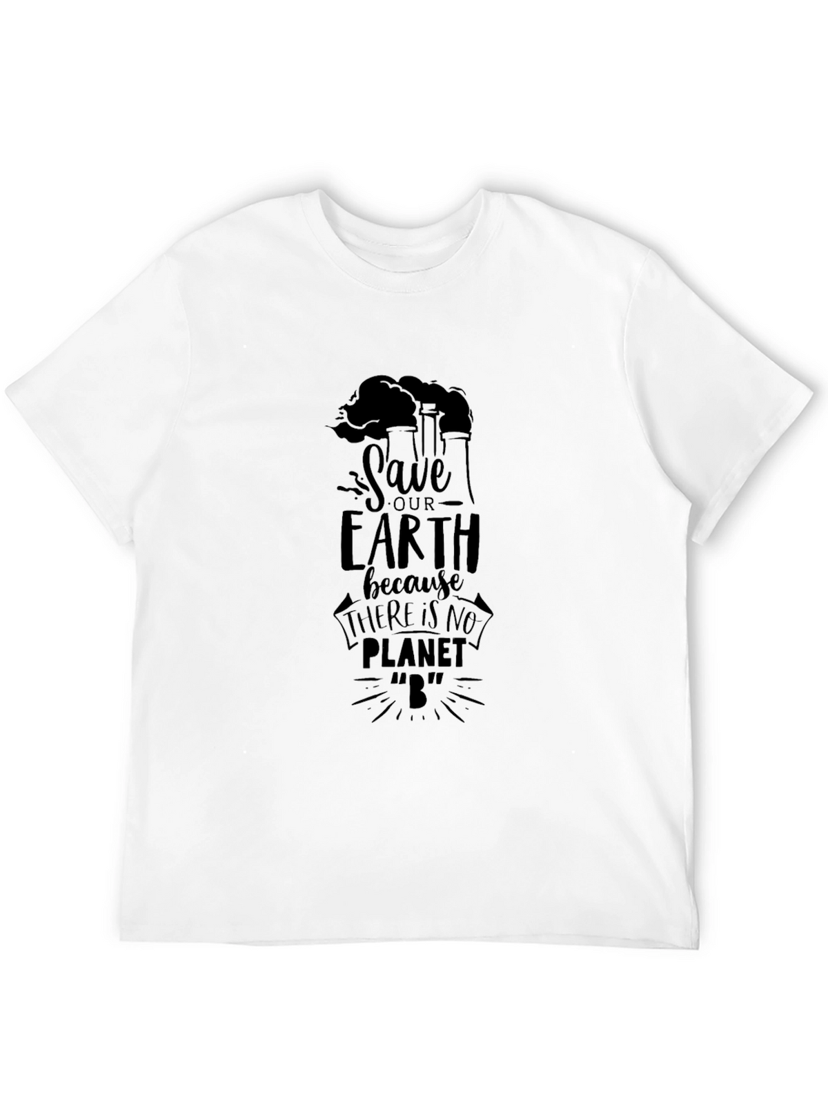 Save Our Earth Black Graphic Tee